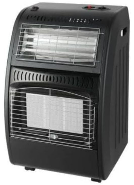 Gas Heater ELBA Dual Gas/Electric Rollabout Heater