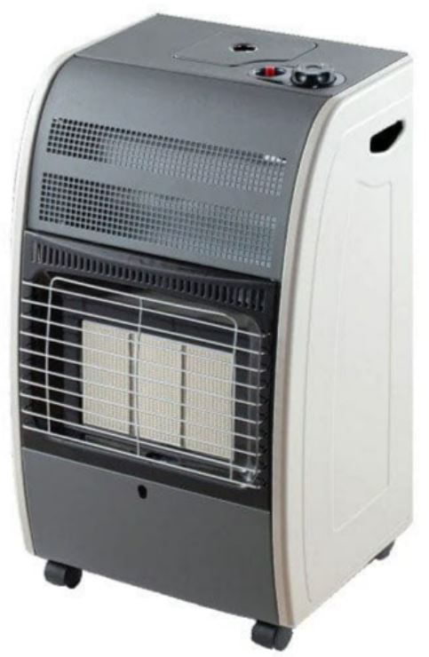 ELBA Gas Heater Grey Premium Rollabout Gas Heater